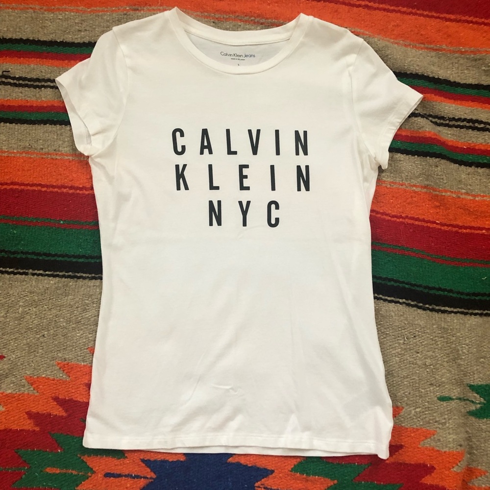 Calvin Klein NYC white tee-shirt